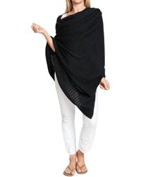 BURGESS SWEATERS - Cable Knit Wrap - Lyst