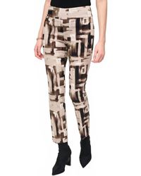 Joseph Ribkoff - Abstract Print Pull On Slim Pant - Lyst