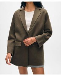 White + Warren - Superfine Organic Cotton Knit Blazer - Lyst