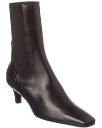 TOTEME - Leather Bootie - Lyst