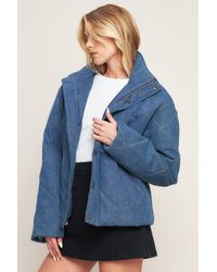 TRUEDAMES - For Good Quilted Denim Jacket - Lyst