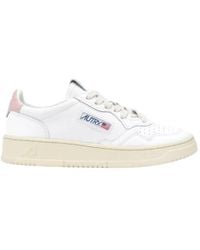 Autry - Medalist Leather Low-Top Sneakers, Brand Size 36 Us - Lyst