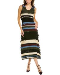 Ferragamo - Ferragamo Crochet Midi Dress - Lyst