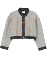 Moschino - Tailored Jacket With Structured Shoulders - Lyst