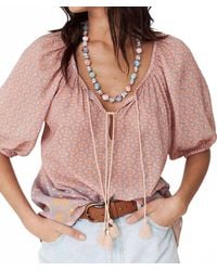 Spell - Sweet Nothings Short Sleeve Blouse - Lyst