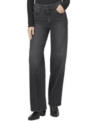 PAIGE - Sasha High Rise Column Straight Leg Jean - Lyst