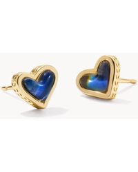 Kendra Scott - Framed Ari Heart Stud Earrings - Lyst