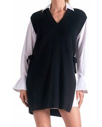 Elan - Nia Sweater Shirt Dress - Lyst