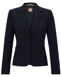 BOSS - Regular-Fit Button-Up Jacket - Lyst