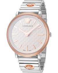 Versace - 38mm Two Tone Quartz Watch Ve8105022 - Lyst