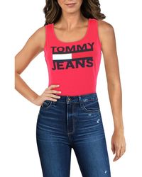 Tommy Hilfiger Logo Tank Bodysuit - Blue