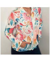 Ethyl - Bubble Print Zip Up Jacket - Lyst