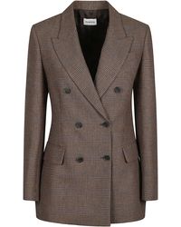 P.A.R.O.S.H. - Riley Double-Breasted Tailored Viscose-Blend Blazer - Lyst