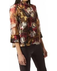 Joseph Ribkoff - Organza Abstract Print Two-Piece Trapeze Jacket - Lyst