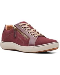 Clarks - Nalle Lace Suede Lifestyle Casual And Fashion Sneakers - Lyst
