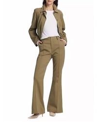 ATM - Cotton-Blend Twill Flare Pants - Lyst