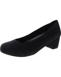 David Tate - Suave Metlic Canvas Pumps - Lyst