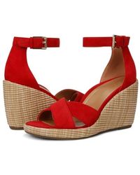Vionic - Marina Dress Sandals Suede Ankle Strap Wedge Heel Zap2070 - Lyst