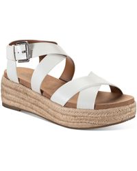 Style & Co. - Emalinee Faux Leather Slingback Wedge Sandals - Lyst