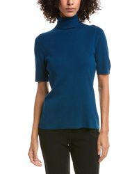 Anne Klein - Half Sleeve Turtleneck Sweater - Lyst