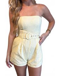Olivaceous - Nicolette Romper - Lyst