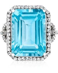Ross-Simons - Swiss Topaz And Topaz Ring - Lyst
