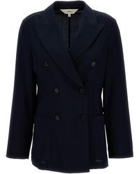 Barena - Tailored Double-Breasted Blazer With Front Button Fastening - Lyst