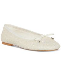 Steve Madden - Blossoms Faux Leather Embellished Ballet Shoes - Lyst