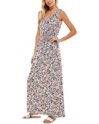 Kingston Grey - Juniors Floral Print Long Maxi Dress - Lyst