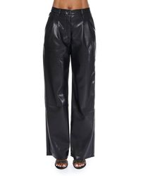 Lucy Paris - Josie Pleated Faux Leather Pant - Lyst