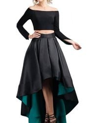 Rachel Allan - Two-Piece Off Shoulder High-Low Prom Gown - Lyst