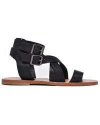 Post & Co - Leather Sandal With Strap - Lyst