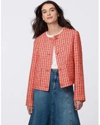Bernardo - Mademoiselle Tweed Cropped Jacket - Lyst