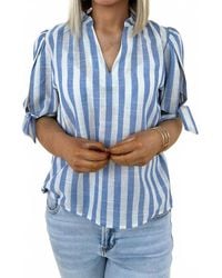Thml - Mckinley Stripe Tie Top - Lyst