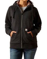 Ariat - Rebar All Weather Sherpa Full Zip Hoodie - Lyst