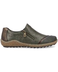 Rieker - Slip On Suede Shoes - Lyst