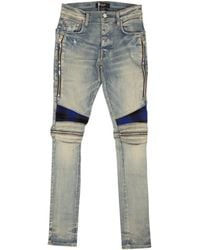 Amiri - Clay Indigo Cotton Plaid Mx2 Jeans - Lyst