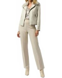 Joseph Ribkoff - Foiled Faux Fur Collared Jacket - Lyst
