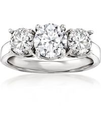 Ross-Simons - Lab-Grown Diamond 3-Stone Ring - Lyst