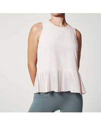 Spanx - Yes, Pleats! Tank In White Cloud - Lyst