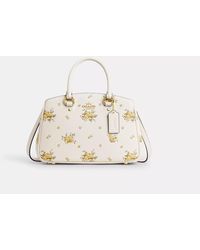 COACH - Savannah Small Carryall Bag With Floral Print - Lyst
