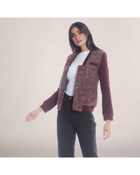 Members Only - Updated Tweed Varsity Jacket - Lyst