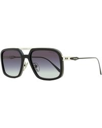 Prada - Rectangular Sunglasses Spr57z 1ab09s Black/silver 55mm - Lyst
