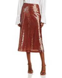 A.L.C. - Reese Sequined Calf Midi Skirt - Lyst