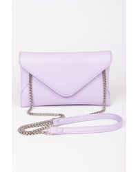 Fashnzfab - Faux Leather Small Envelope Clutch - Lyst