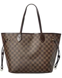 Louis Vuitton Damier Ebene Canvas Neverfull Mm (authentic Pre-owned) - Brown