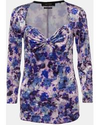 Isabel Marant - Printed Velvet Gubaia Top - Lyst
