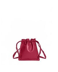 LEMIZ - Mini Bowie Drawstring Crossbody Leather Bag - Lyst