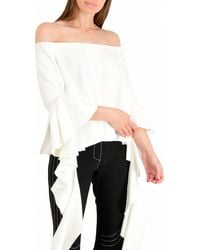Ellery - Delores Off The Shoulder Bell Sleeve Top - Lyst