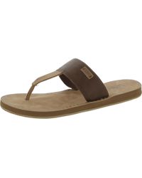 Flojos - Grace Faux Leather Thong Slide Sandals - Lyst